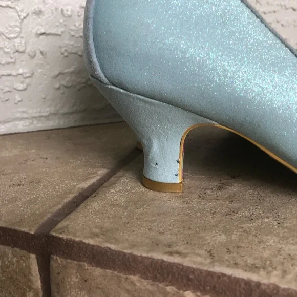 Irregular Choice Light Blue Bow Heels - Picture 6 of 8